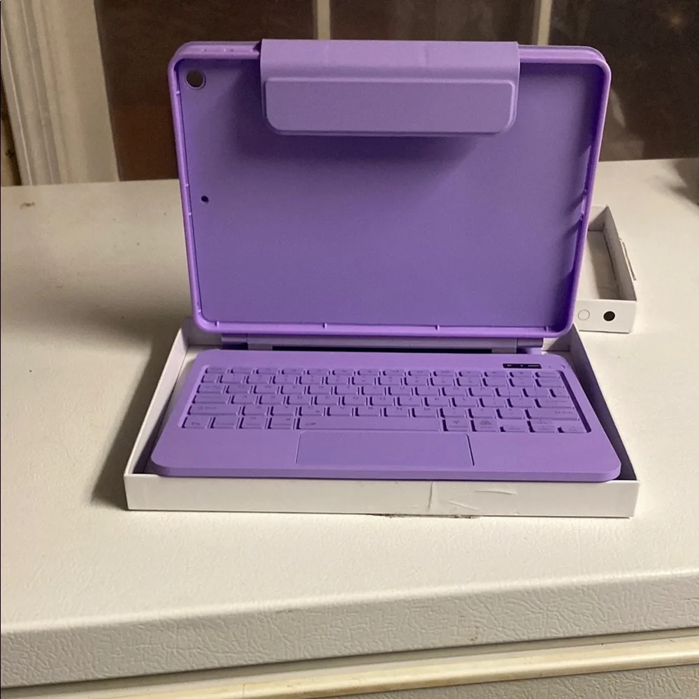 Purple Tablet Keyboard Accessory for Seamless Typing